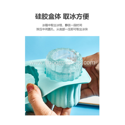 Silicone 3 Hollow Cylinder Ice Mold